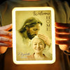 Custom Photo In Loving Memory, Forever With Us - Memorial Personalized Custom LED Mirror Frame Lamp - Sympathy Gift For Family Members