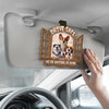 Drive Safe, We're Waiting At Home - Dog Personalized Custom Car Visor Clip - Gift For Pet Owners, Pet Lovers