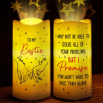 Custom Name Bestie Friendship Gifts - Personalized Projector LED Candle