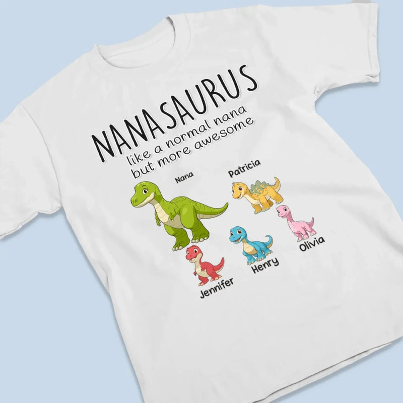Raising Tiny Dinosaurs With Love -  Family Personalized Custom Unisex T-shirt, Premium T-shirt, Hoodie - Mother's Day Gift For Mom, Grandma