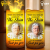 Custom Photo When You Miss Me, Look At The Stars - Memorial Personalized Custom LED Projection Flameless Candle - Sympathy Gift For Family Members
