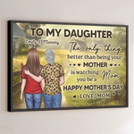 Custom Mother Daughter Mother's Day Gifts - Personalized Poster