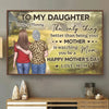A Bond Written In The Stars - Family Personalized Custom Horizontal Poster - Mother's Day, Gift For Mom, Daughter