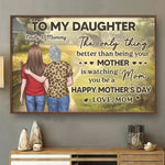 Custom Mother Daughter Mother's Day Gifts - Personalized Poster