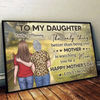 A Bond Written In The Stars - Family Personalized Custom Horizontal Poster - Mother's Day, Gift For Mom, Daughter