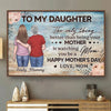 Watching You Become A Mom, My Proudest Moment - Family Personalized Custom Horizontal Poster - Mother's Day, Gift For Mom, Daughter