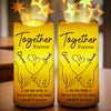 Our Love, Forever And Always - Couple Personalized Custom LED Projection Flameless Candle - Gift For Husband Wife, Anniversary
