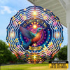 Angels Walk Beside Us Always - Memorial Personalized Custom Wind Spinner - Sympathy Gift For Family Members