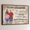 My Little Girl, My Biggest Pride - Family Personalized Custom Horizontal Poster - Mother's Day, Gift For Mom, Daughter