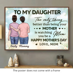 Custom Name Mother's Day Gifts for Daughter - Personalized Poster