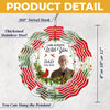 Custom Photo You Will Be Missed, Always Loved - Memorial Personalized Custom Wind Spinner - Sympathy Gift For Family Members