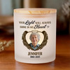 Custom Photo A Beautiful Soul, A Forever Glow - Memorial Personalized Custom Printed Glass Jar With LED Candle - Sympathy Gift For Family Members