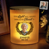 Custom Photo A Beautiful Soul, A Forever Glow - Memorial Personalized Custom Printed Glass Jar With LED Candle - Sympathy Gift For Family Members