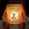 Custom Photo Your Light Will Always Shine - Memorial Personalized Custom Printed Glass Jar With LED Candle - Sympathy Gift For Family Members