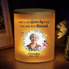 Custom Photo Your Light Will Always Shine - Memorial Personalized Custom Printed Glass Jar With LED Candle - Sympathy Gift For Family Members