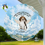 Custom Pet Photo Memorial Garden Decor - Personalized Wind Spinner