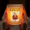 Custom Photo Your Light Will Always Shine In My Heart - Memorial Personalized Custom Printed Glass Jar With LED Candle - Sympathy Gift For Family Members