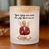 Custom Photo Your Light Will Always Shine In My Heart - Memorial Personalized Custom Printed Glass Jar With LED Candle - Sympathy Gift For Family Members