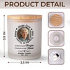 Custom Photo Shining Bright In My Heart, Always - Memorial Personalized Custom Printed Glass Jar With LED Candle - Sympathy Gift For Family Members
