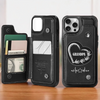 My First Superhero - Family Personalized Custom Leather Flip Wallet Phone Case - Father's Day, Gift For Dad, Grandpa