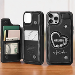 Custom Grandpa Family Gifts - Personalized Wallet Phone Case