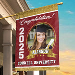 Custom Photo Graduation Gifts for College Graduates - Personalized Flag