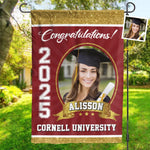 Custom Photo Graduation Gifts for College Graduates - Personalized Flag