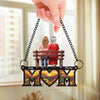 No Distance Can Break A Mother’s Love - Family Personalized Window Hanging Suncatcher Ornament - Mother's Day, Gift For Mom, Grandma