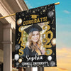 Custom Photo A Journey Worth Every Step - Family Personalized Custom Flag - Graduation Gift For Family Members, Siblings, Brothers, Sisters