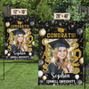 Custom Photo A Journey Worth Every Step - Family Personalized Custom Flag - Graduation Gift For Family Members, Siblings, Brothers, Sisters