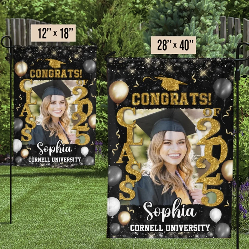 Custom Photo A Journey Worth Every Step - Family Personalized Custom Flag - Graduation Gift For Family Members, Siblings, Brothers, Sisters