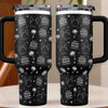 A Happy Pup Makes A Happy Mom - Dog Personalized Custom Engraved 40oz Tumbler With Handle - Gift For Pet Owners, Pet Lovers