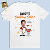 Custom Photo Master Of The Grill - Family Personalized Custom Unisex T-shirt, Premium T-shirt, Hoodie - Father's Day, Gift For Dad, Grandpa