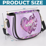 Custom Nana Family Gifts - Personalized Leather Saddle Bag
