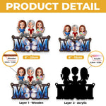Custom Name Mother Daughter Gifts - Personalized Suncatcher Ornament