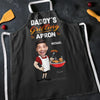 Custom Photo Hot Grill, Cool Dad - Family Personalized Custom Apron - Father's Day, Gift For Dad, Grandpa