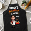 Custom Photo Hot Grill, Cool Dad - Family Personalized Custom Apron - Father's Day, Gift For Dad, Grandpa