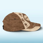 Custom Name Grandpa Heart Handprint Gifts - Personalized Classic Cap