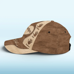 Custom Name Grandpa Heart Handprint Gifts - Personalized Classic Cap