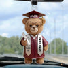 Wise And Ready - Family Personalized Custom Car Ornament - Acrylic Custom Shaped - Graduation Gift For Family Members, Siblings, Brothers, Sisters