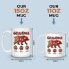 Grandma’s Love Is Unbearable - Family Personalized Custom Mug - Mother's Day, Gift For Mom, Grandma