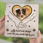 Custom Pet Photo Dog Memorial Gifts - Personalized Stone With Stand