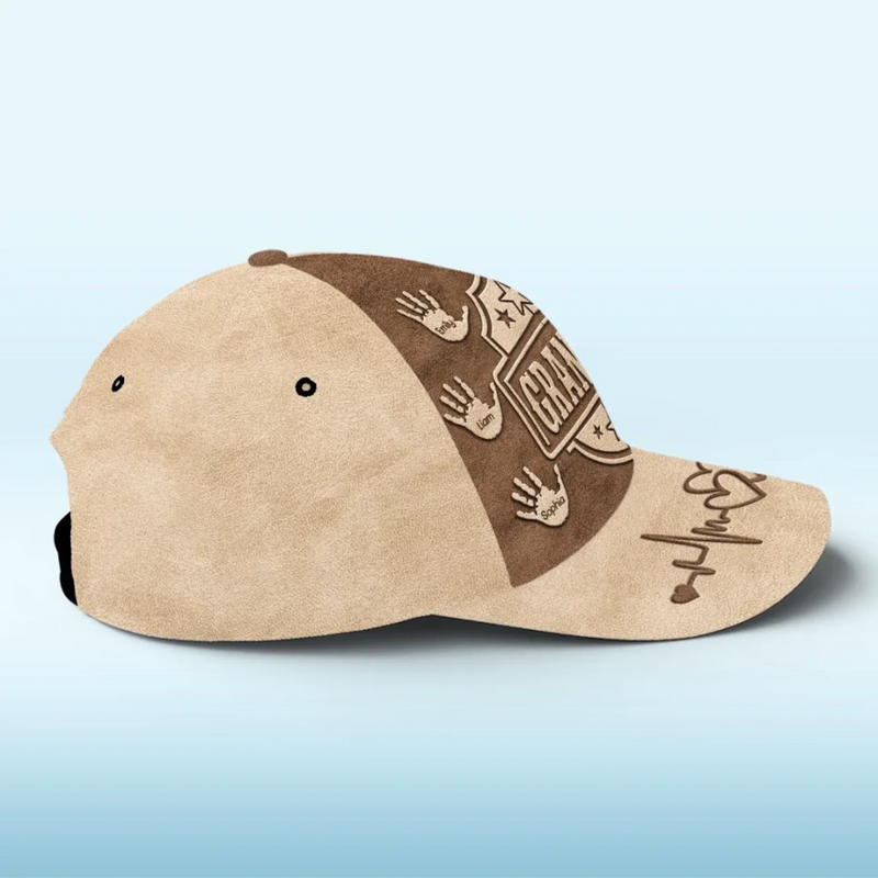 Custom Name Grandpa Gifts for Grandfathers - Personalized Classic Cap