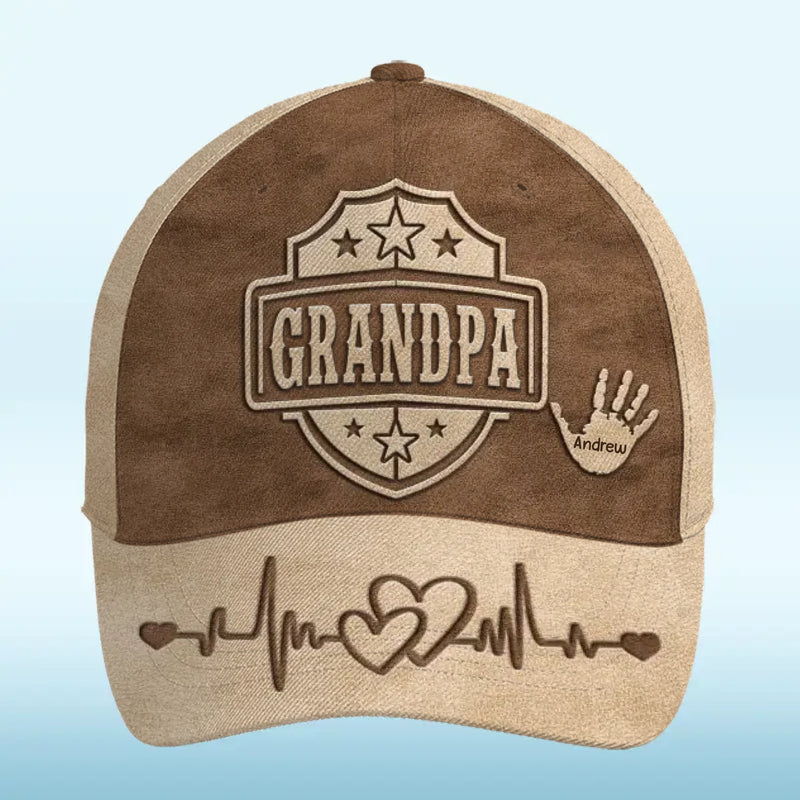 Custom Name Grandpa Gifts for Grandfathers - Personalized Classic Cap