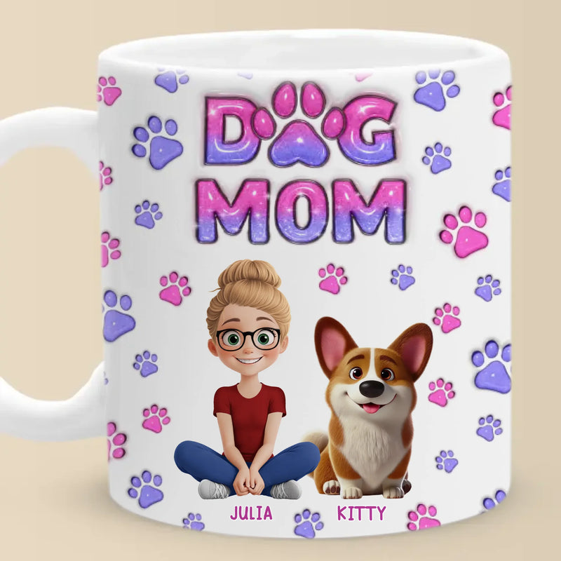 Custom Name Dog Mom Gifts for Women - Personalized Mugs