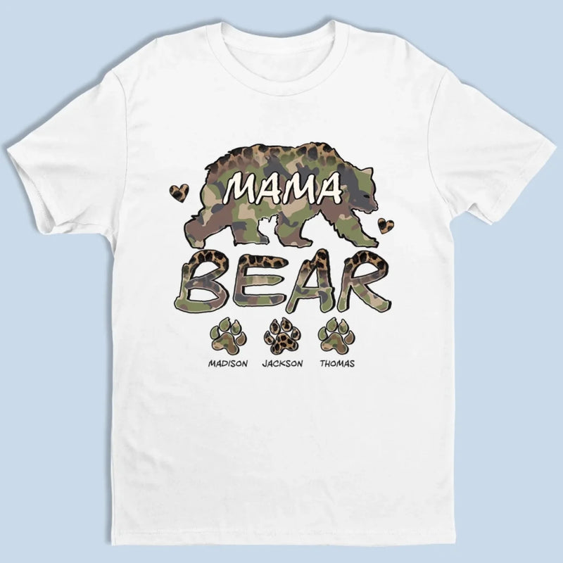 Wild, Strong, And Mama Bear Tough -  Family Personalized Custom Unisex T-shirt, Premium T-shirt, Hoodie - Mother's Day, Gift For Mom, Grandma