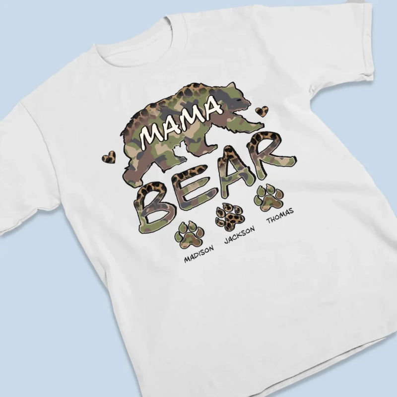 Wild, Strong, And Mama Bear Tough -  Family Personalized Custom Unisex T-shirt, Premium T-shirt, Hoodie - Mother's Day, Gift For Mom, Grandma