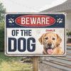 Custom Photo Step Inside If You Dare - Dog & Cat Personalized Custom 3D Inflated Effect Printed Home Decor Metal Sign - House Warming Gift For Pet Owners, Pet Lovers