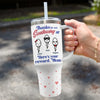 Your Reward For Great Decision-Making - Family Personalized Custom 40 Oz Stainless Steel Tumbler With Handle - Mother's Day, Gift For Mom