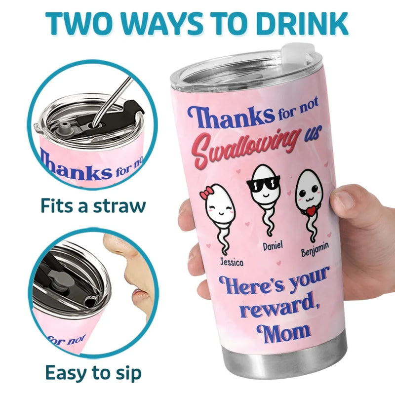 The Best Decision You Ever Made - Family Personalized Custom Tumbler - Mother's Day, Gift For Mom